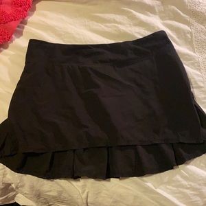 Lululemon Black Tennis Pleated Skirt